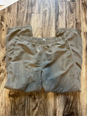 Men's Olive Stretch Elastic-Waist Joggers